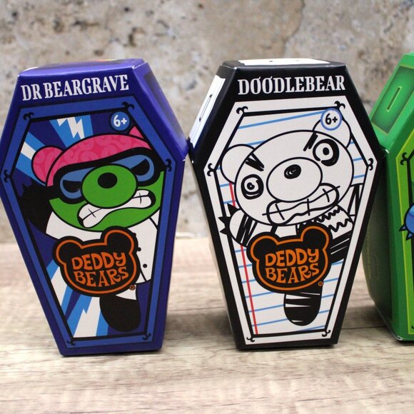 Deddy Bears 5" Plush in Coffin Case Bundle Collectibles Series 3 - SET OF 4 - Picture 3 of 6